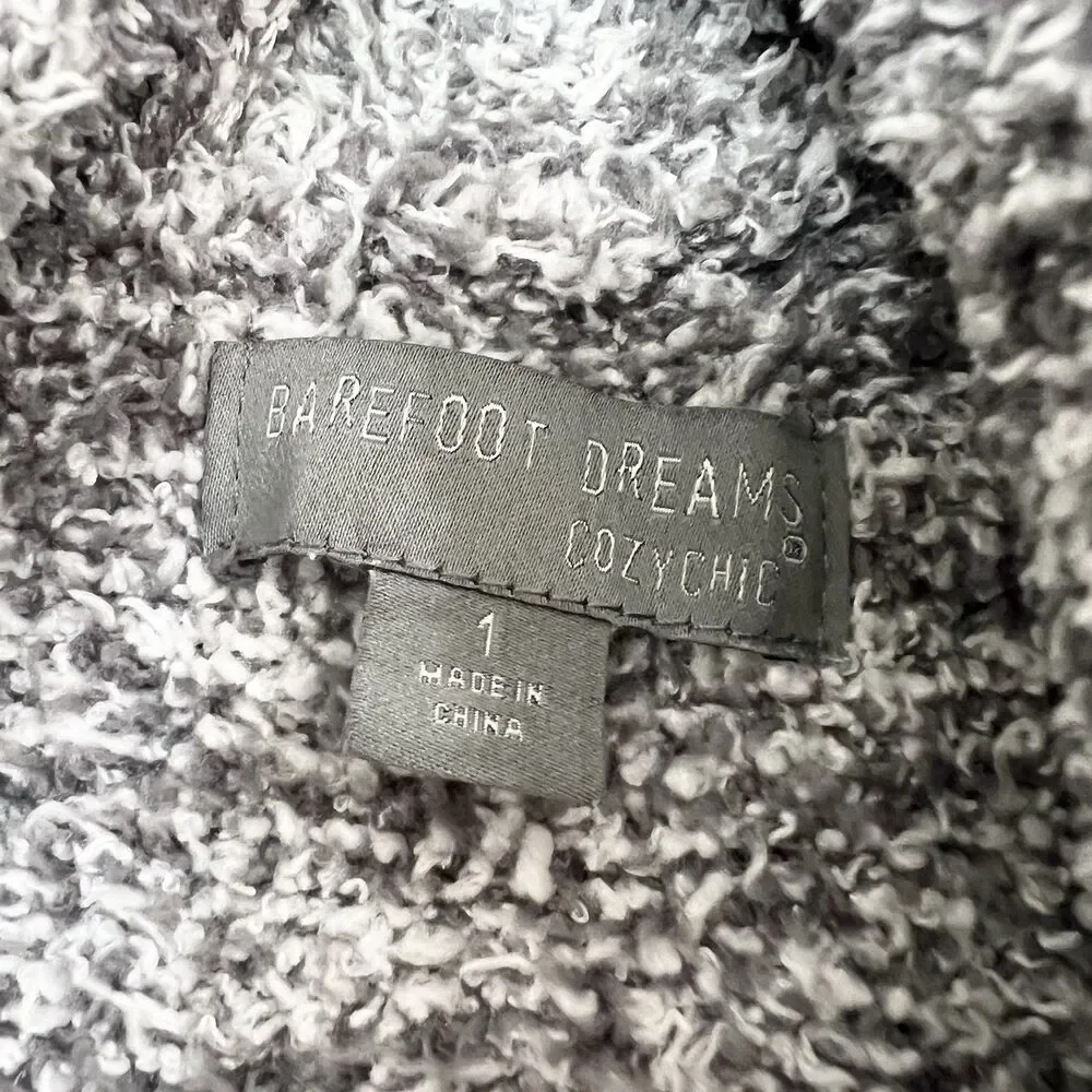 Barefoot Dreams Cozy Chic Grey Long Robe Size 1